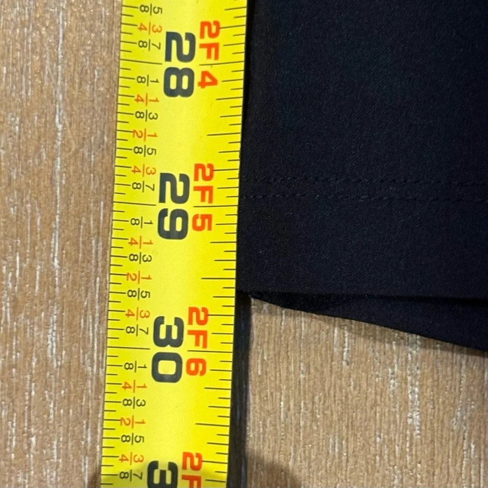 Lands End Womens Athleisure Pants High Rise Wide Leg Full Length Blk Pockets 1X‎ - Picture 11 of 12